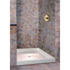 Mustee Durabase 32 In. W x 32 In. D Center Drain Shower Floor & Base in White Image 1