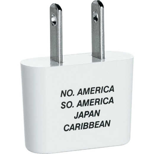 Conair Flat 2-Blade Foreign Adapter Plug, North America/South America/Japan/Caribbean
